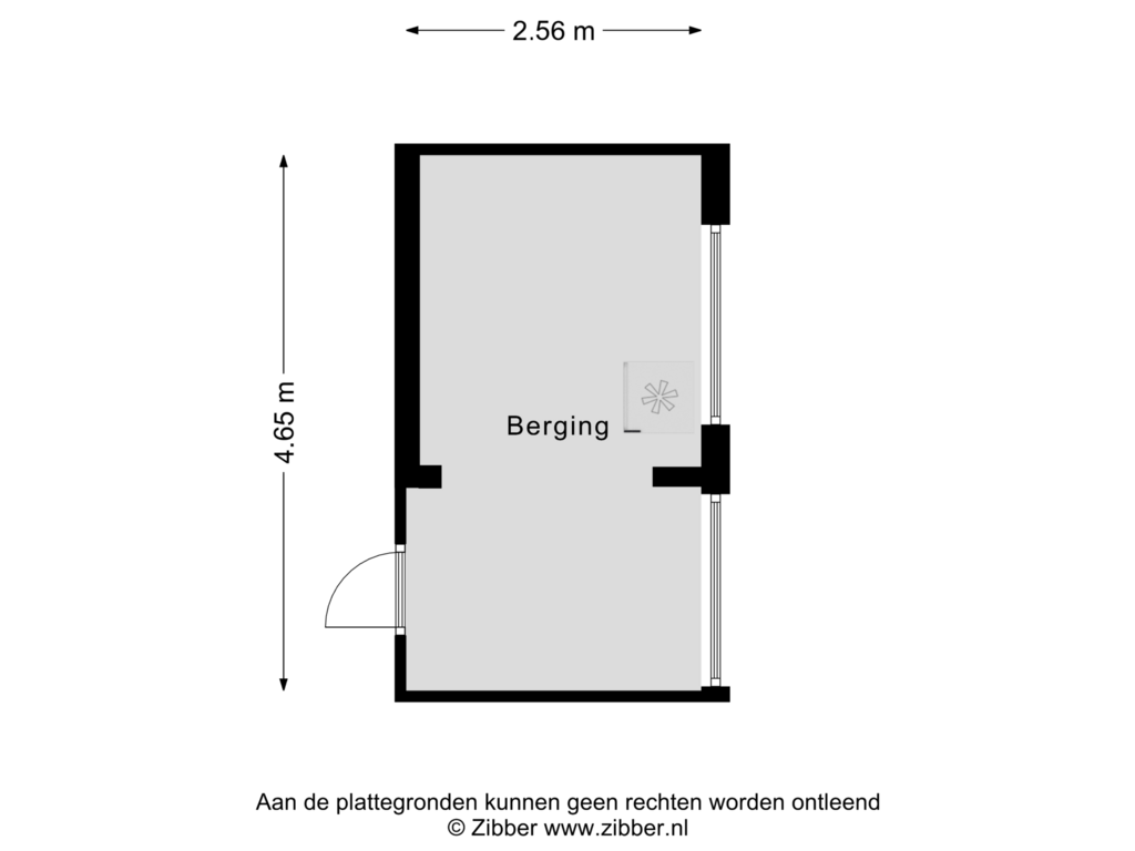 Bekijk plattegrond van Berging van Rooseveltlaan 151