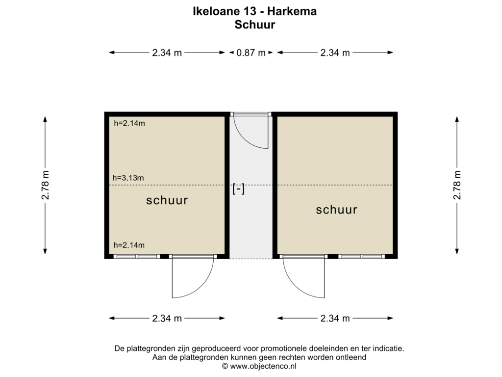 Bekijk plattegrond van SCHUUR van Ikeloane 13