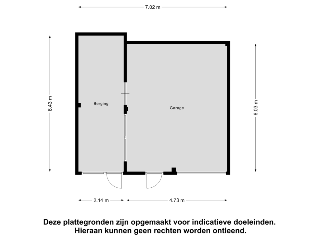 Bekijk plattegrond van Garage van Hapseweg 8-C