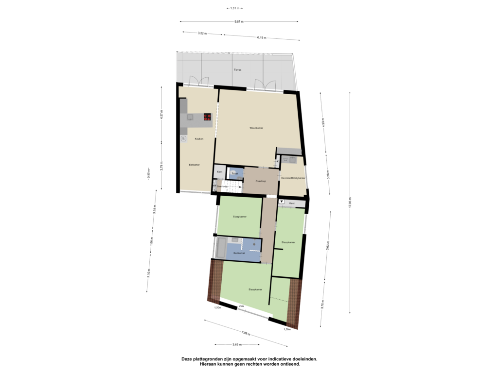 View floorplan of Eerste Verdieping of Rijksweg 120-A