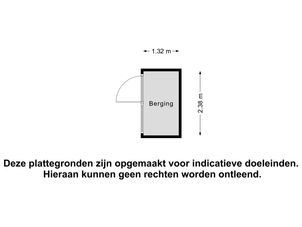 View floorplan of Berging of Rijksweg 120-A