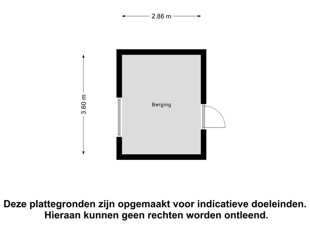 View floorplan of Berging of Hertog Arnoldstraat 18