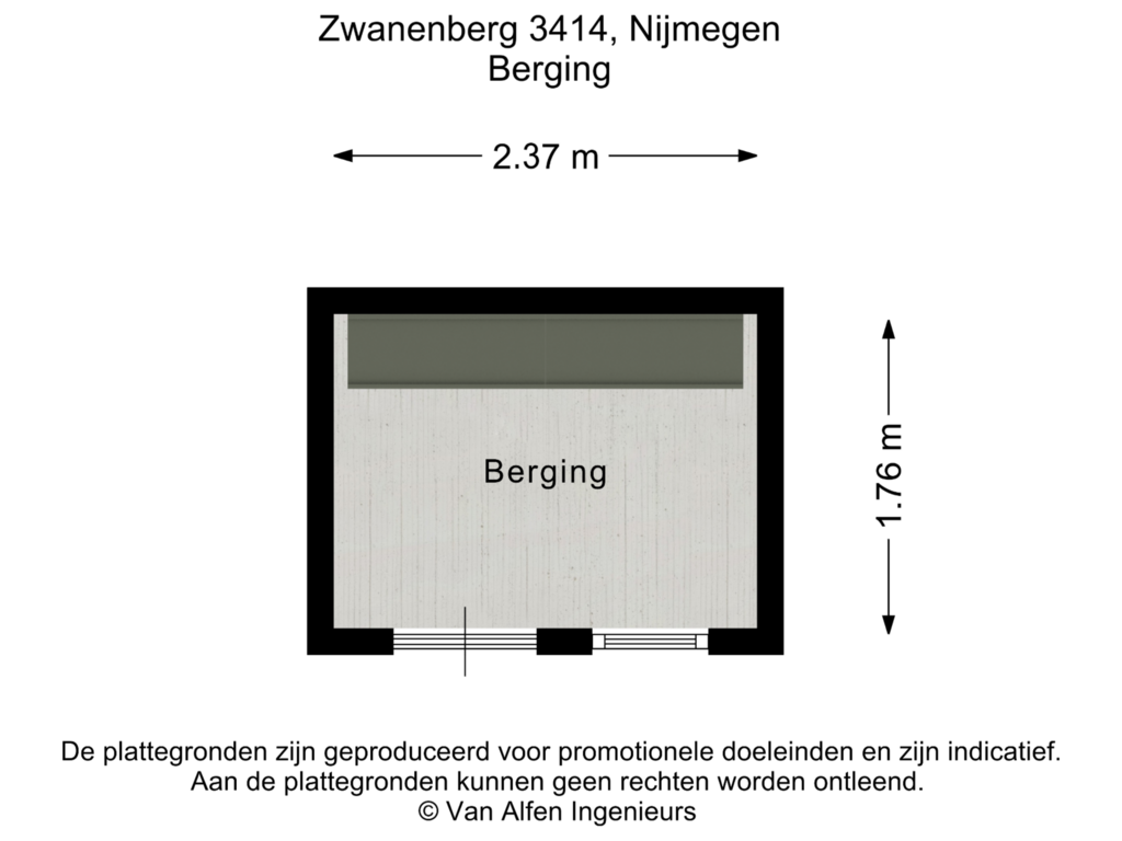 Bekijk plattegrond van Berging van Zwanenveld 3414