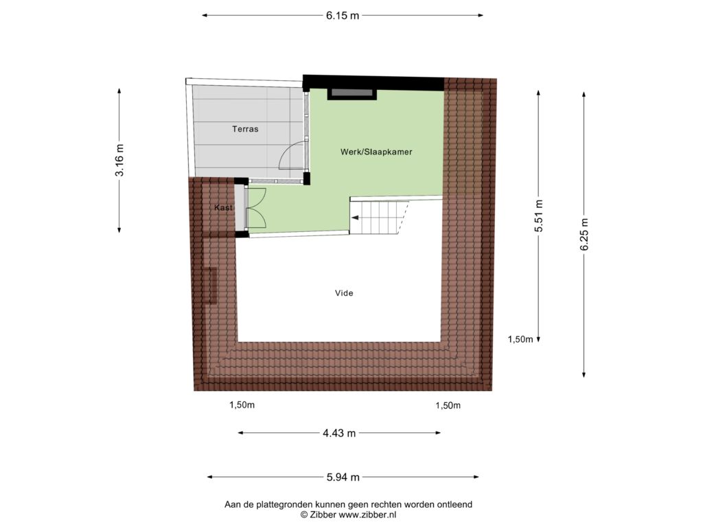 View floorplan of Eerste Verdieping of Spaarne 111