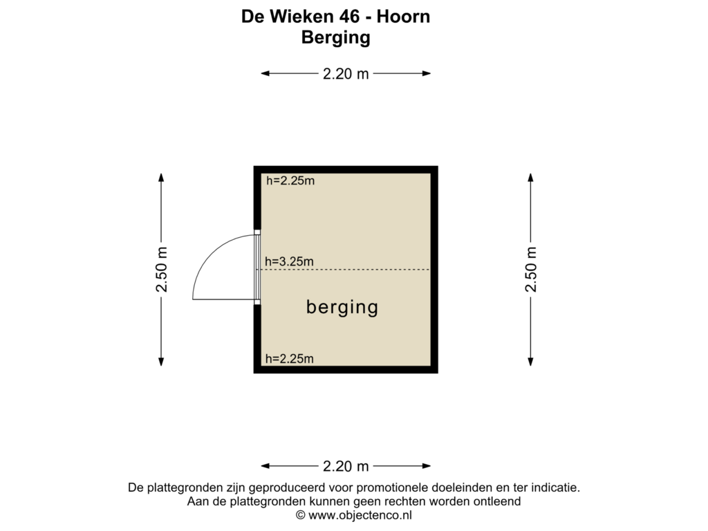 Bekijk plattegrond van BERGING van De Wieken 46