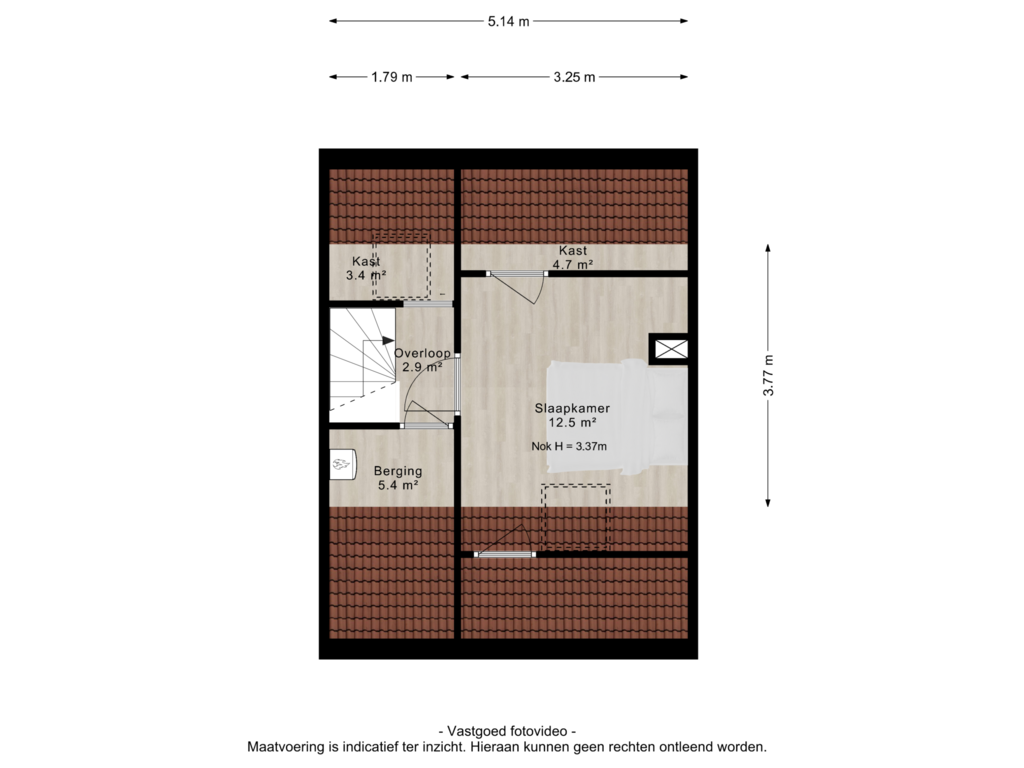 Bekijk plattegrond van 2e verdieping van Jasmijn 61