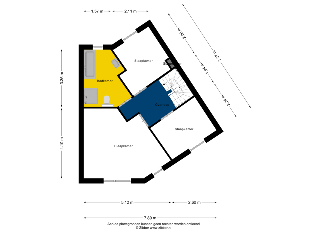 Bekijk plattegrond van Eerste verdieping van Hanenspoor 9