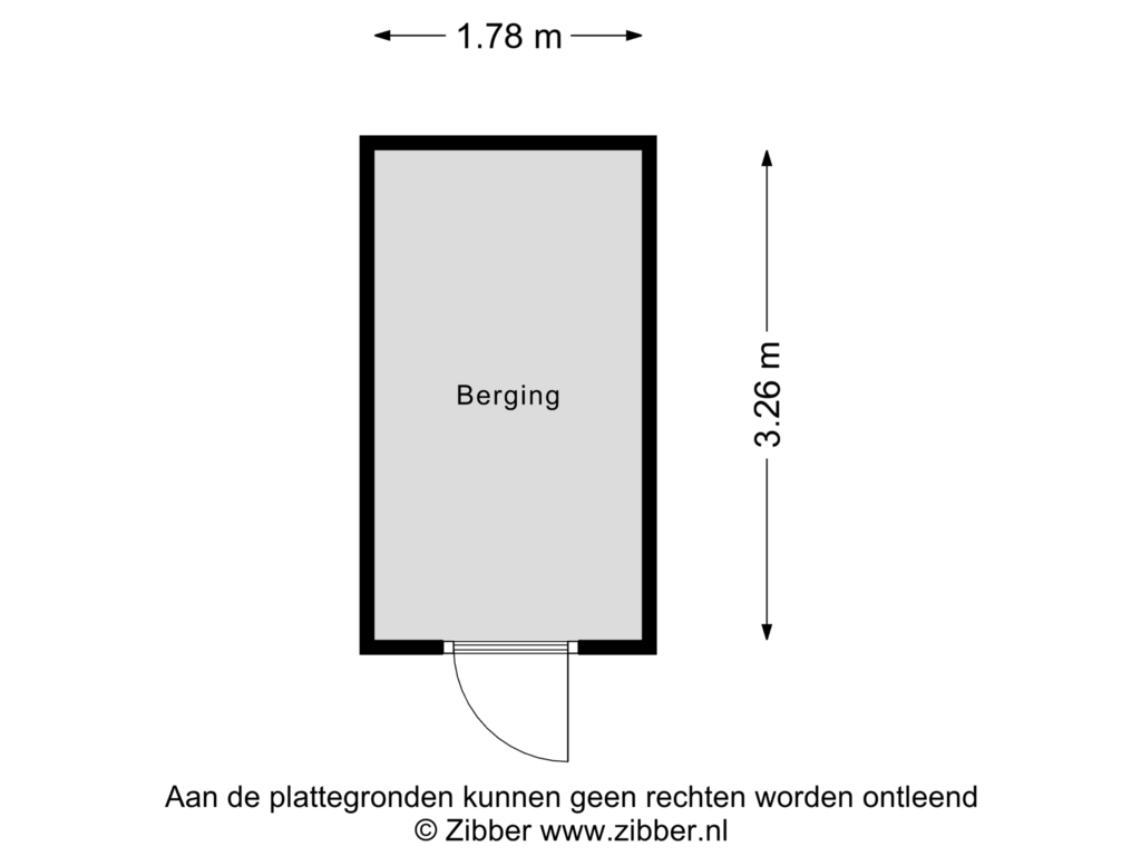 Bekijk plattegrond van Berging van Hanenspoor 9