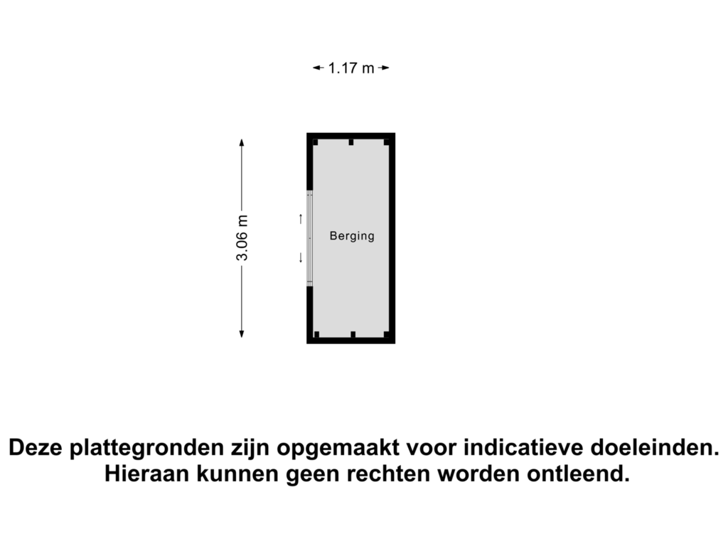 Bekijk plattegrond van Berging van Westdijk 40-BG61