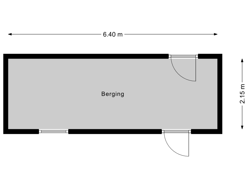 View floorplan of Berging of Grote Houw 172