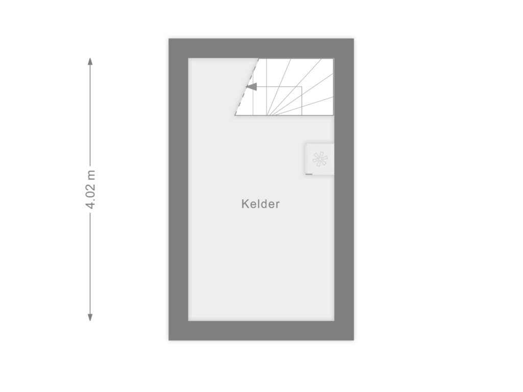 View floorplan of Kelder of Zuideinde 17