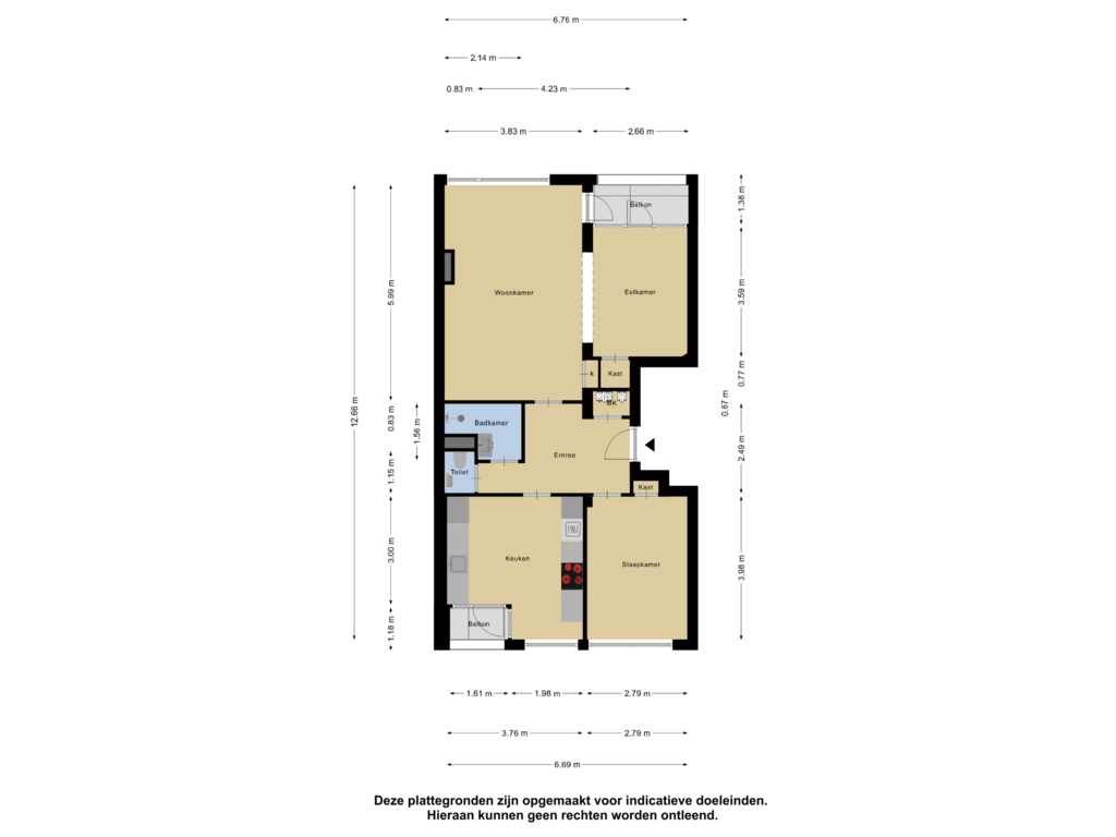 Bekijk plattegrond van Appartement van Ringweg-Kruiskamp 102-B