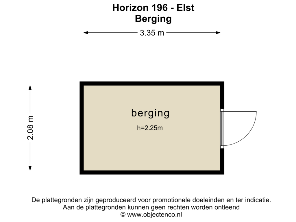 View floorplan of BERGING of Horizon 196