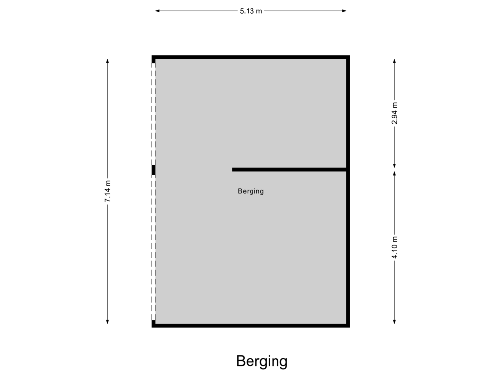 Bekijk plattegrond van Berging van Roedje Ghielenstraat 8