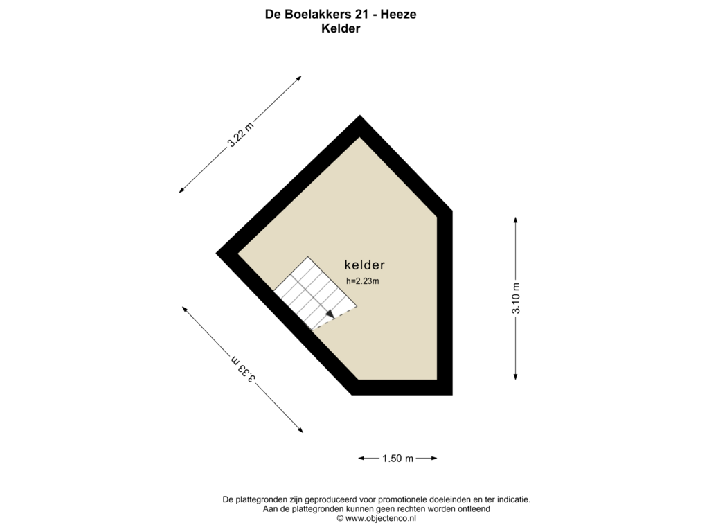 Bekijk plattegrond van Kelder van de Boelakkers 21