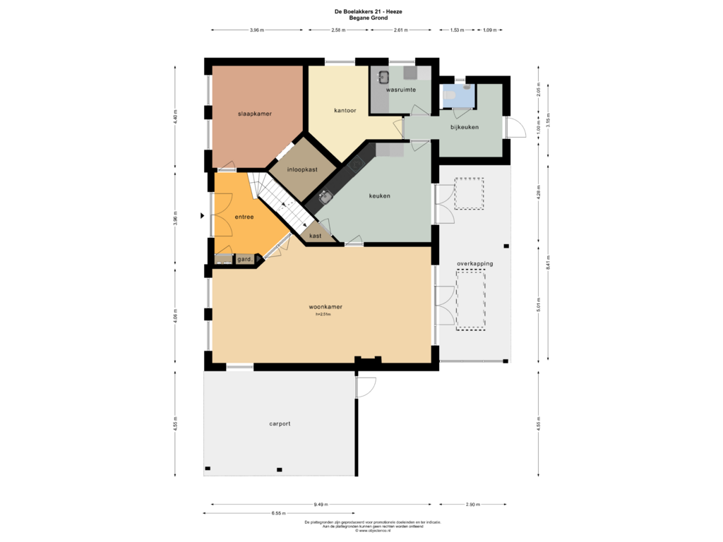 Bekijk plattegrond van Begane Grond van de Boelakkers 21