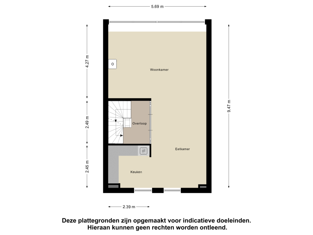 Bekijk plattegrond van Eerste Verdieping van Pigalle 13