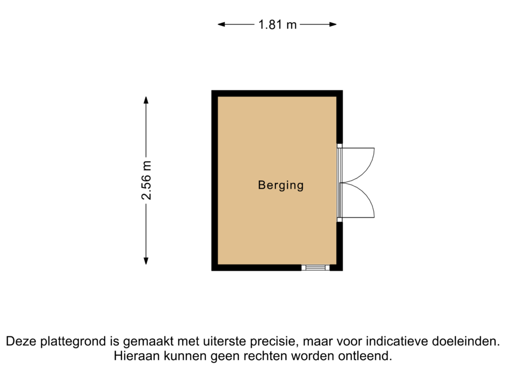 Bekijk plattegrond van Berging van Bultweg 25-R69