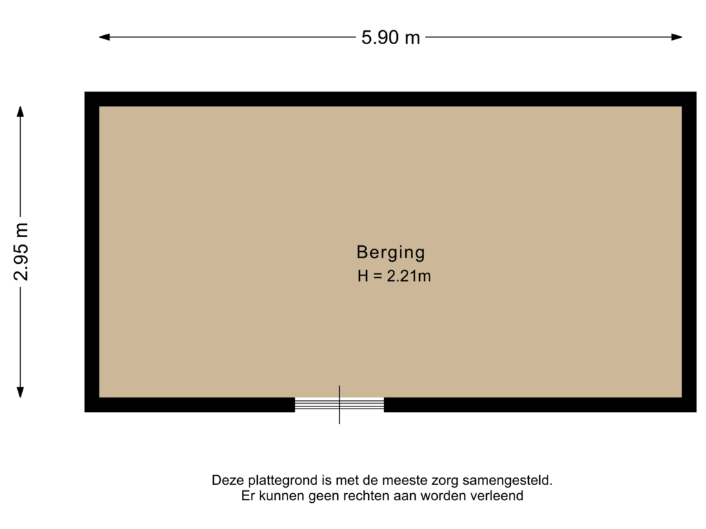 Bekijk plattegrond van Berging van Eendrachtsstraat 33