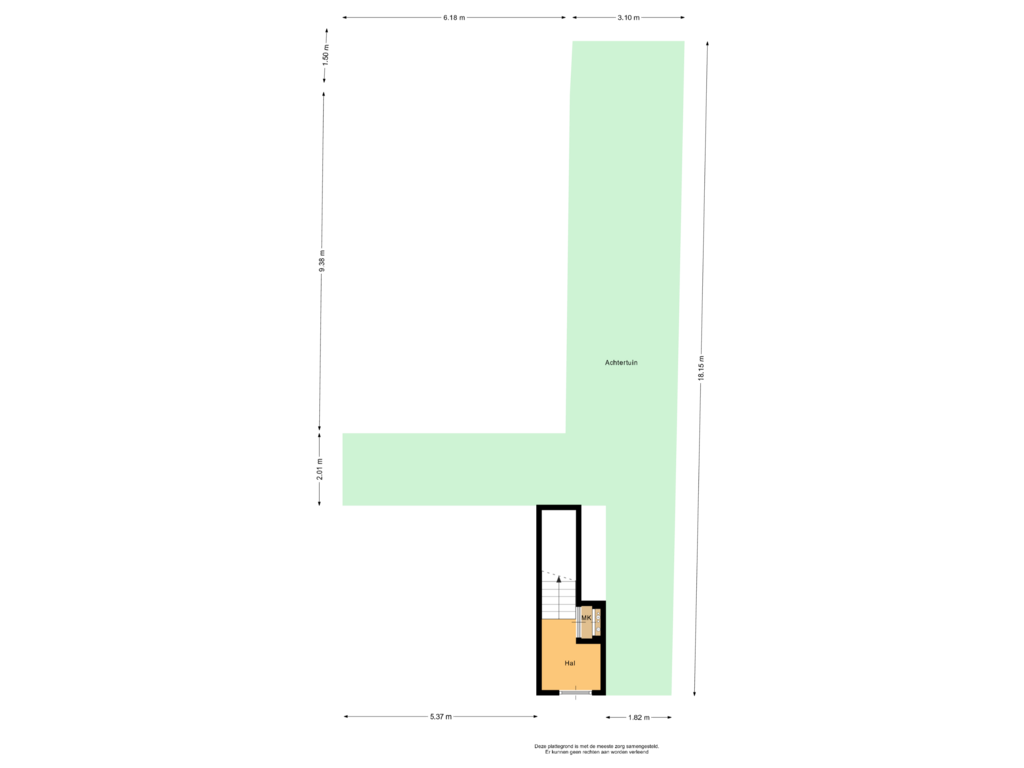 Bekijk plattegrond van Situatie van Eendrachtsstraat 33