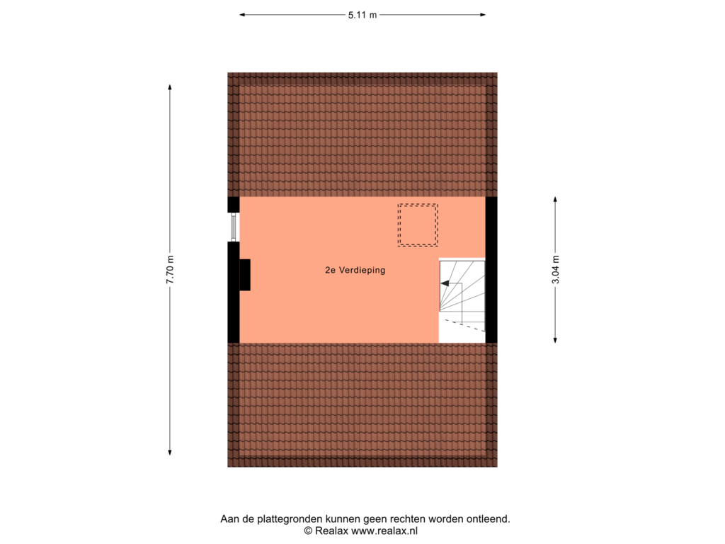 Bekijk plattegrond van Verdieping 2 van Piet Heinstraat 3