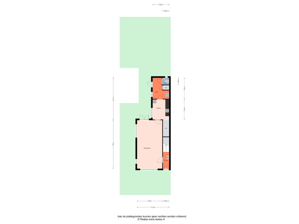 Bekijk plattegrond van Begane grond Tuin van Piet Heinstraat 3