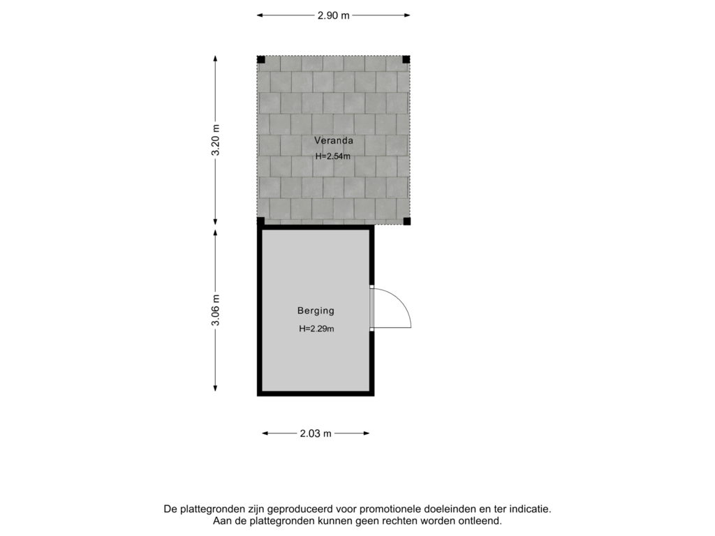 Bekijk plattegrond van Berging van Vliegenzwam 91