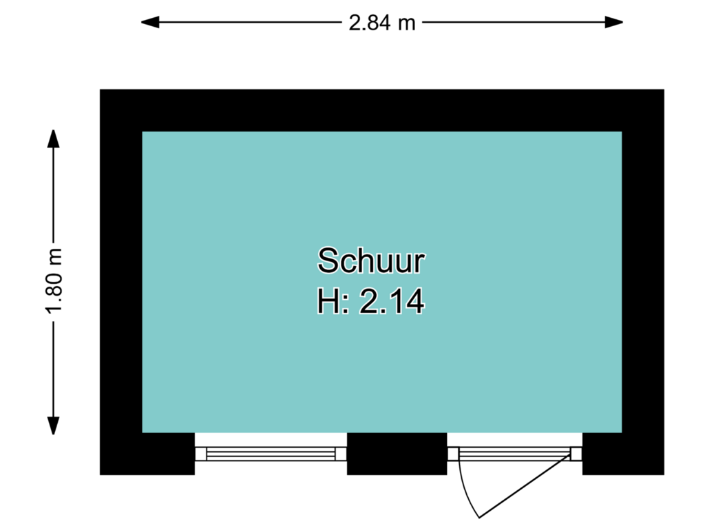 Bekijk plattegrond van Schuur van Hazenstraat 71