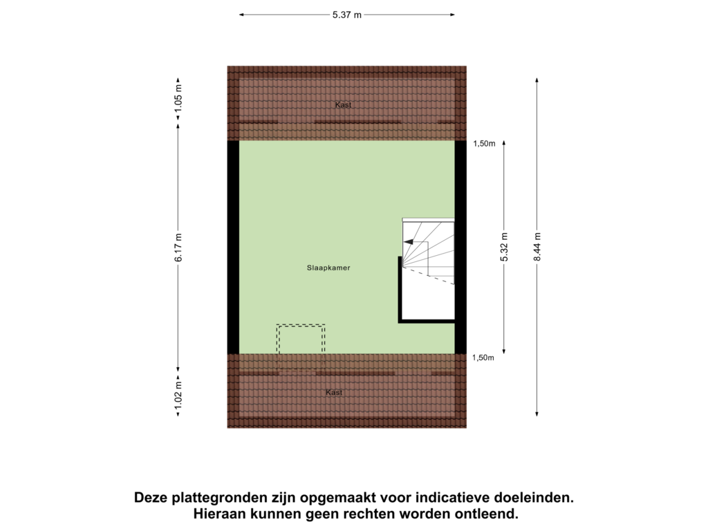 View floorplan of Tweede verdieping of Achterbolst 28