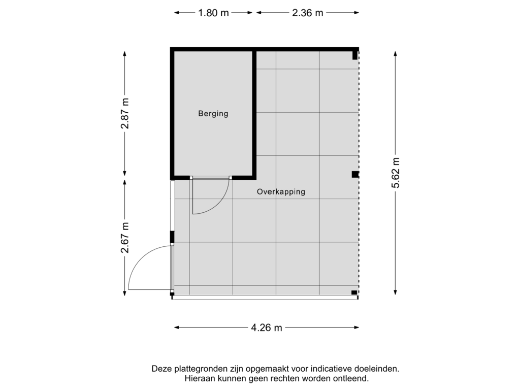 View floorplan of Berging of Achterbolst 28