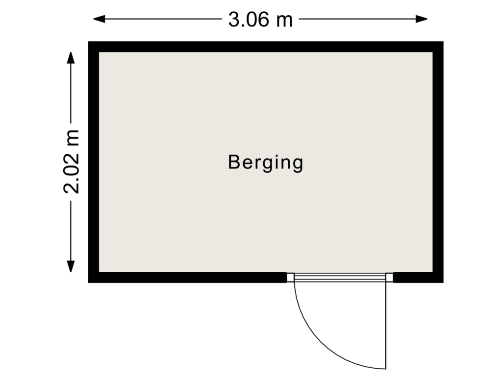 Bekijk plattegrond van Berging van Istriastraat 49