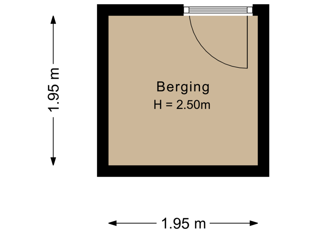 Bekijk plattegrond van Berging van Dijkmeent 26