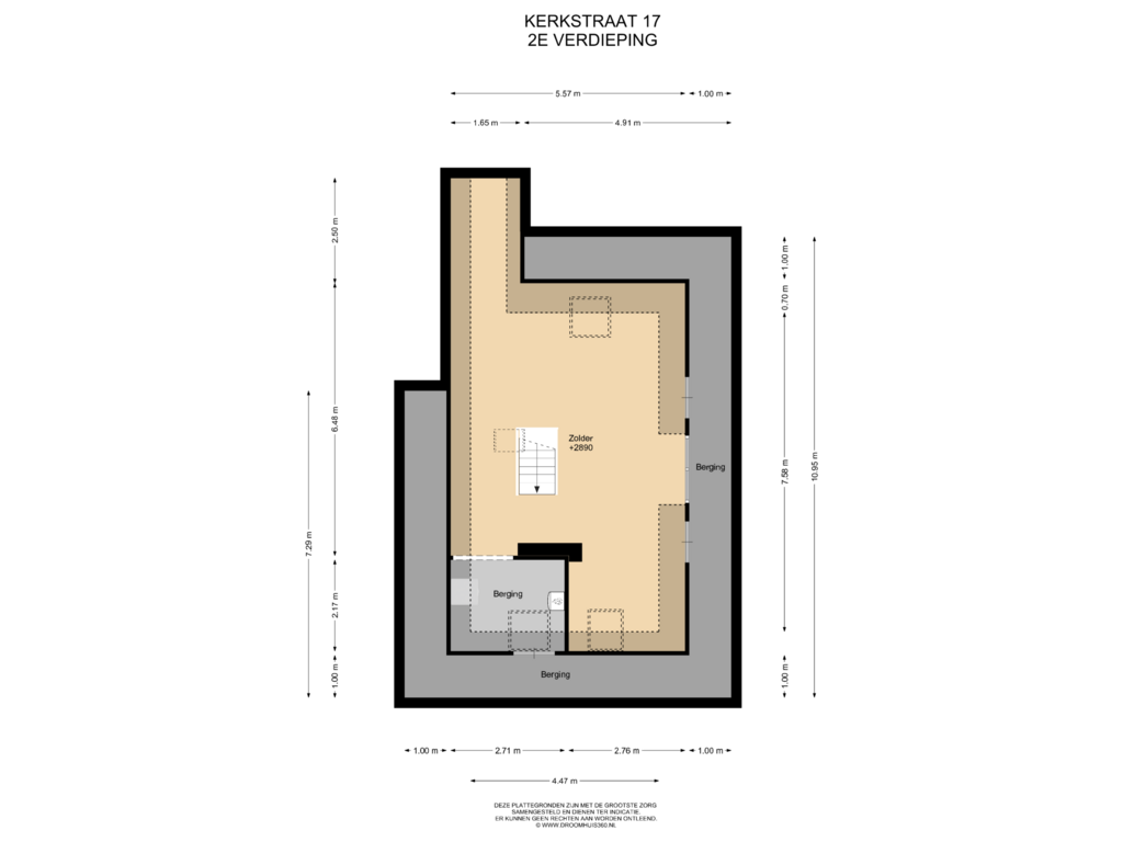 Bekijk plattegrond van 2E Verdieping van Kerkstraat 17