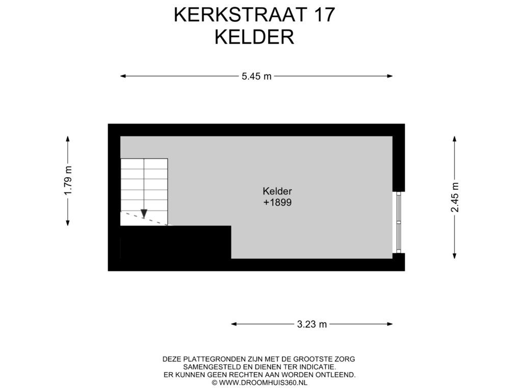 Bekijk plattegrond van Kelder van Kerkstraat 17