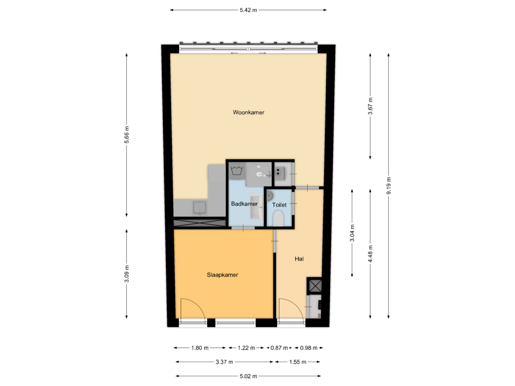 Bekijk plattegrond van Appartement van Eekhoorn 7