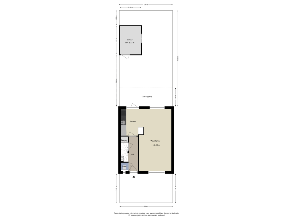 Bekijk plattegrond van Perceel van Agaatstraat 6