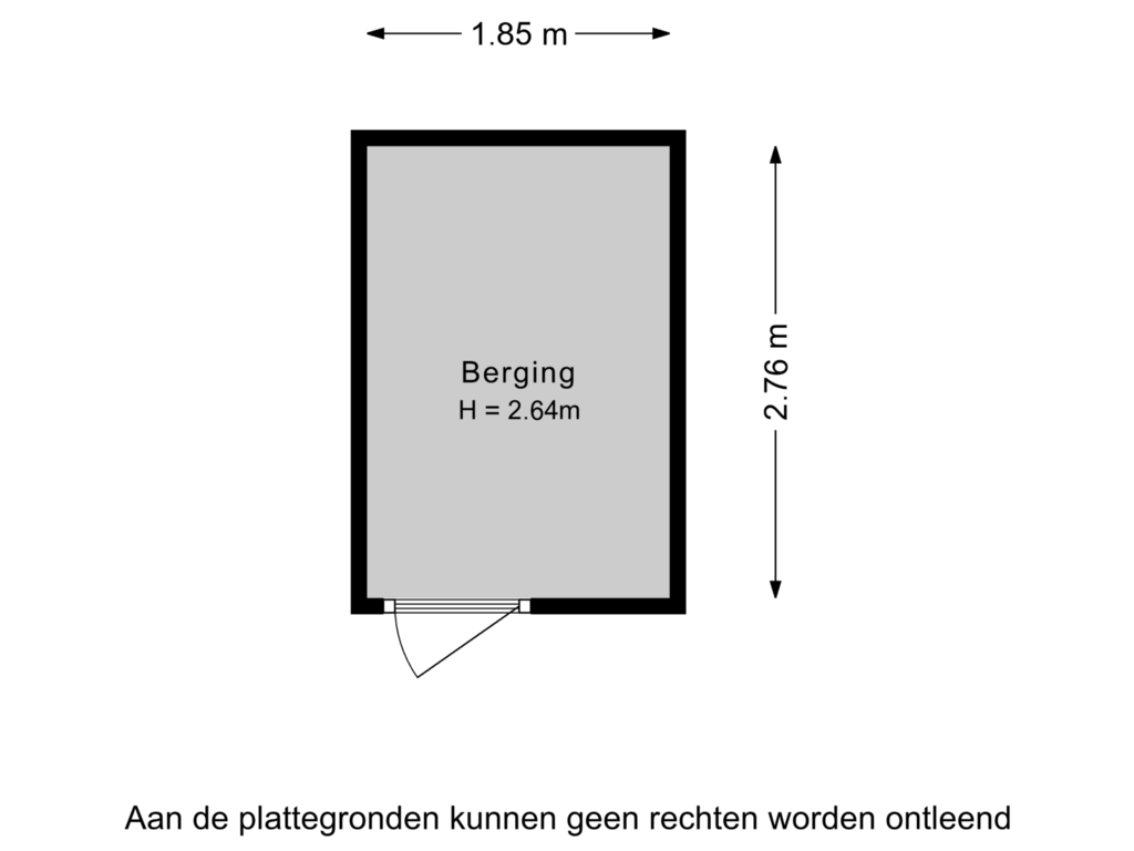 Bekijk plattegrond van Berging van Hortus 66