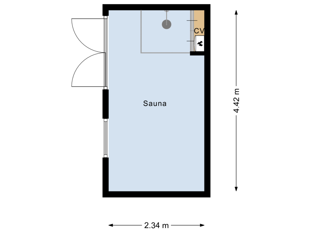 Bekijk plattegrond van Sauna van Drapenierlaan 139