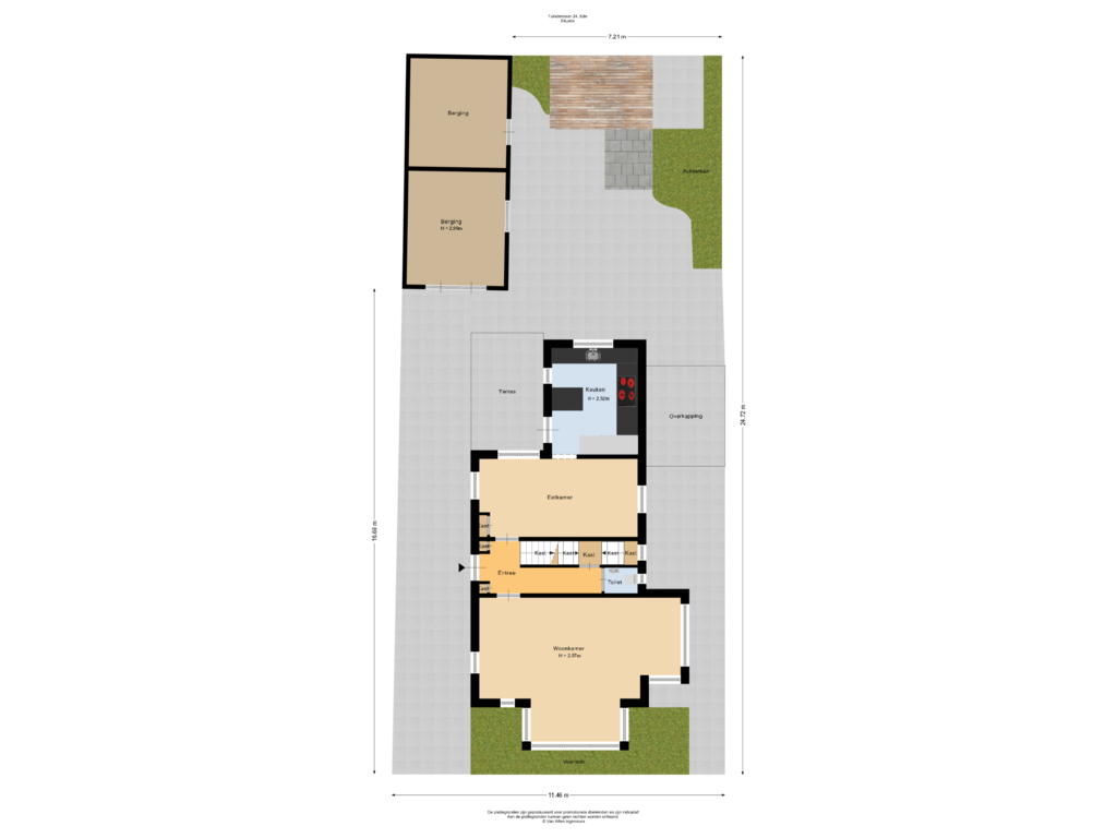 Bekijk plattegrond van Situatie van Tuinderslaan 24