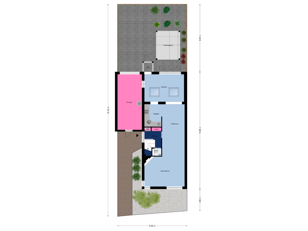 Bekijk plattegrond van Begane Grond_Tuin van Ds. Louwe Kooymanslaan 21