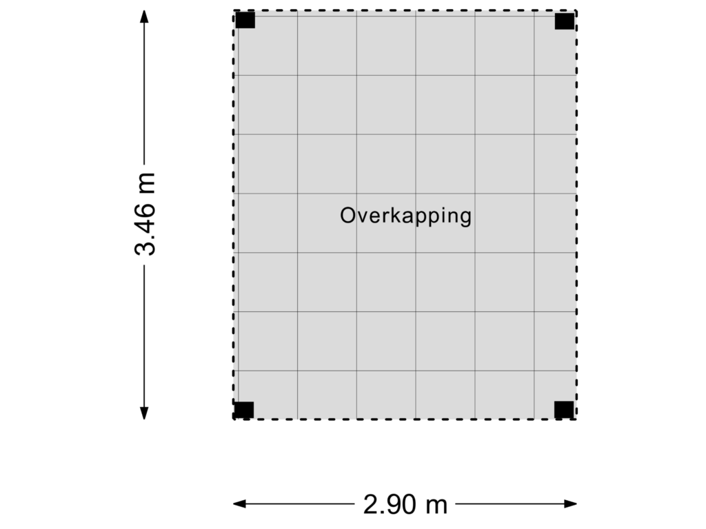 Bekijk plattegrond van Overkapping van Ds. Louwe Kooymanslaan 21