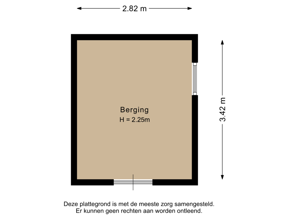 Bekijk plattegrond van Berging van Welleweg 9