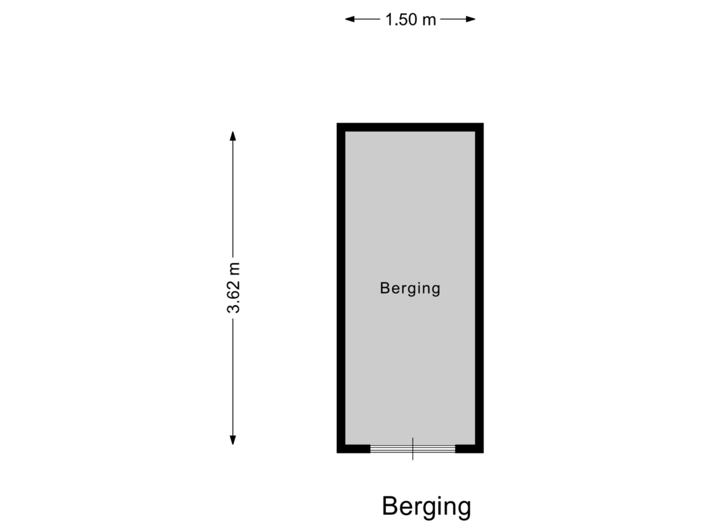 Bekijk plattegrond van Berging van Marshallplein 228