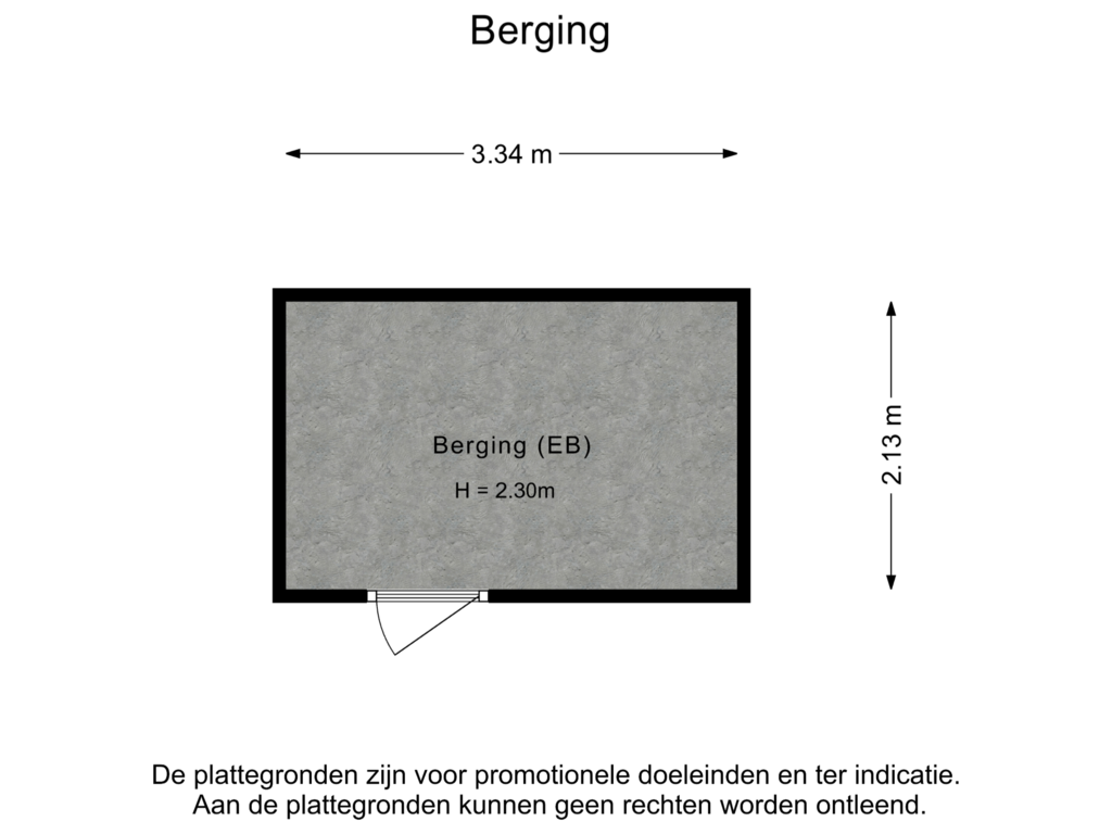 Bekijk plattegrond van Berging van Hillekensacker 3043