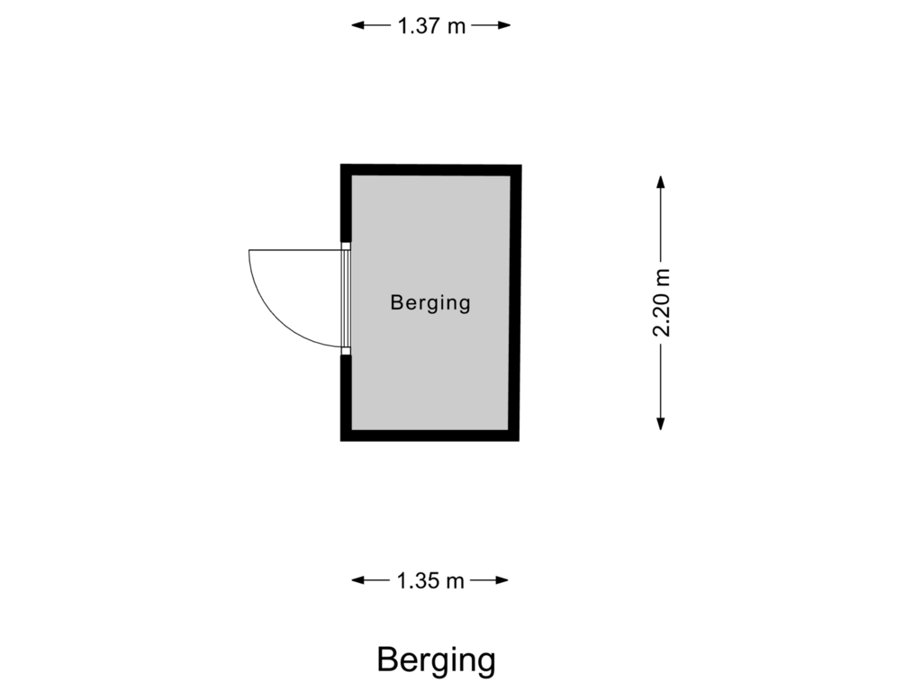 View floorplan of Berging of Principaalhof 18