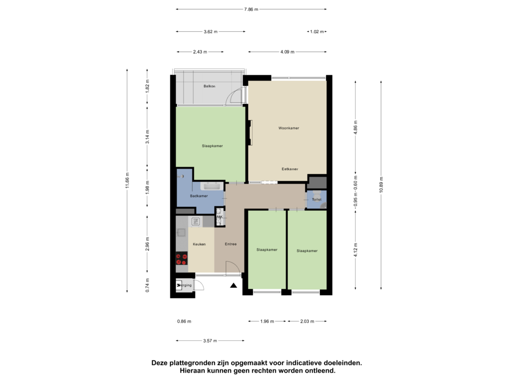 Bekijk plattegrond van Appartement van Banckertlaan 83