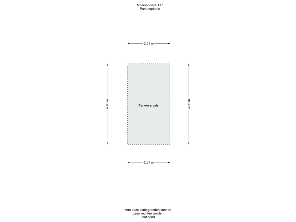 Bekijk plattegrond van Parkeerplaats van Moerashoeve 117