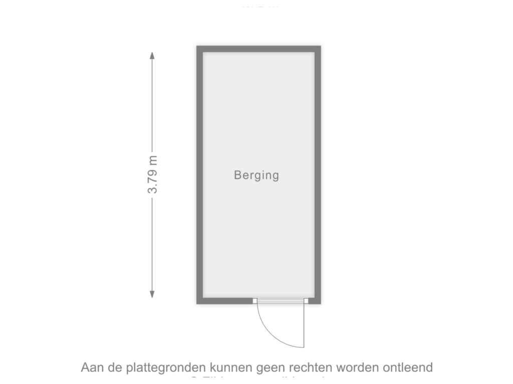 View floorplan of Berging of Zuideinde 130-A