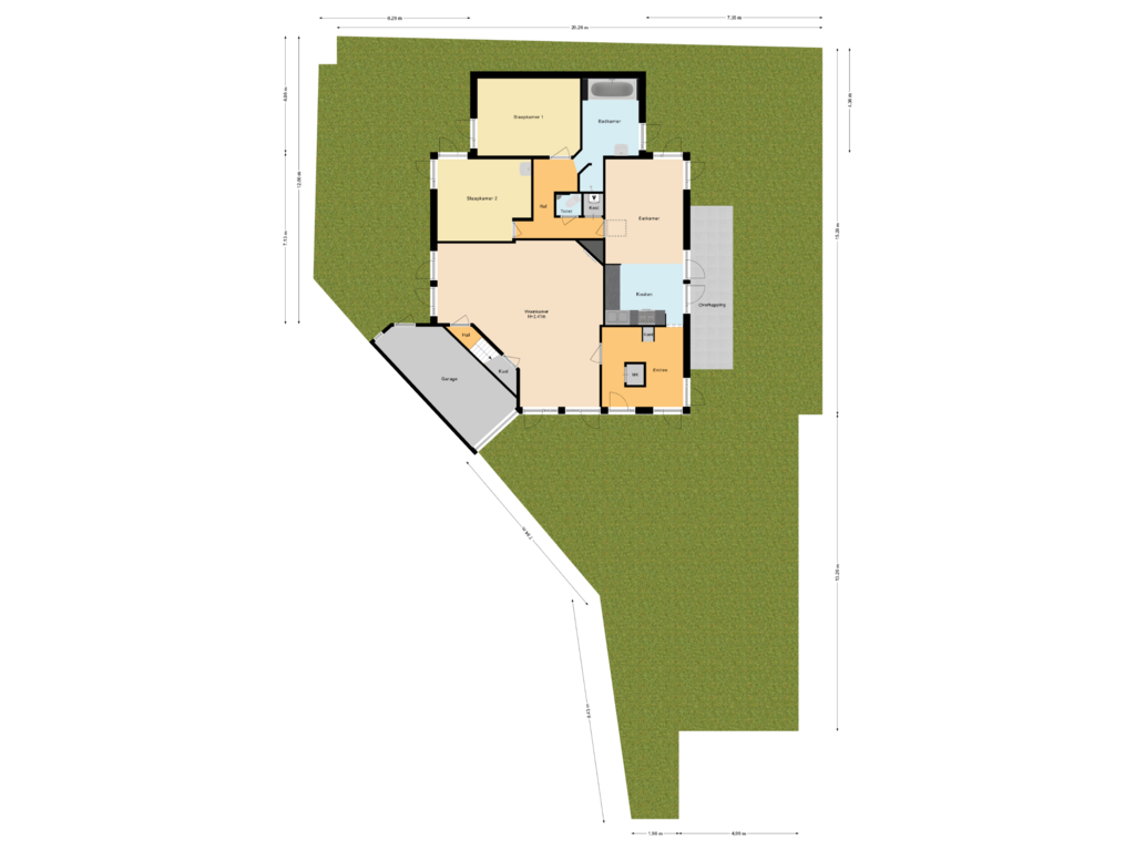 View floorplan of Situatie of Kijftenbeltlaan 32