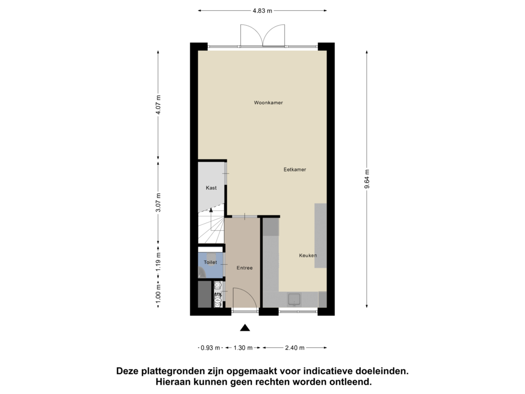 Bekijk plattegrond van Begane Grond van Prins Clausstraat 65